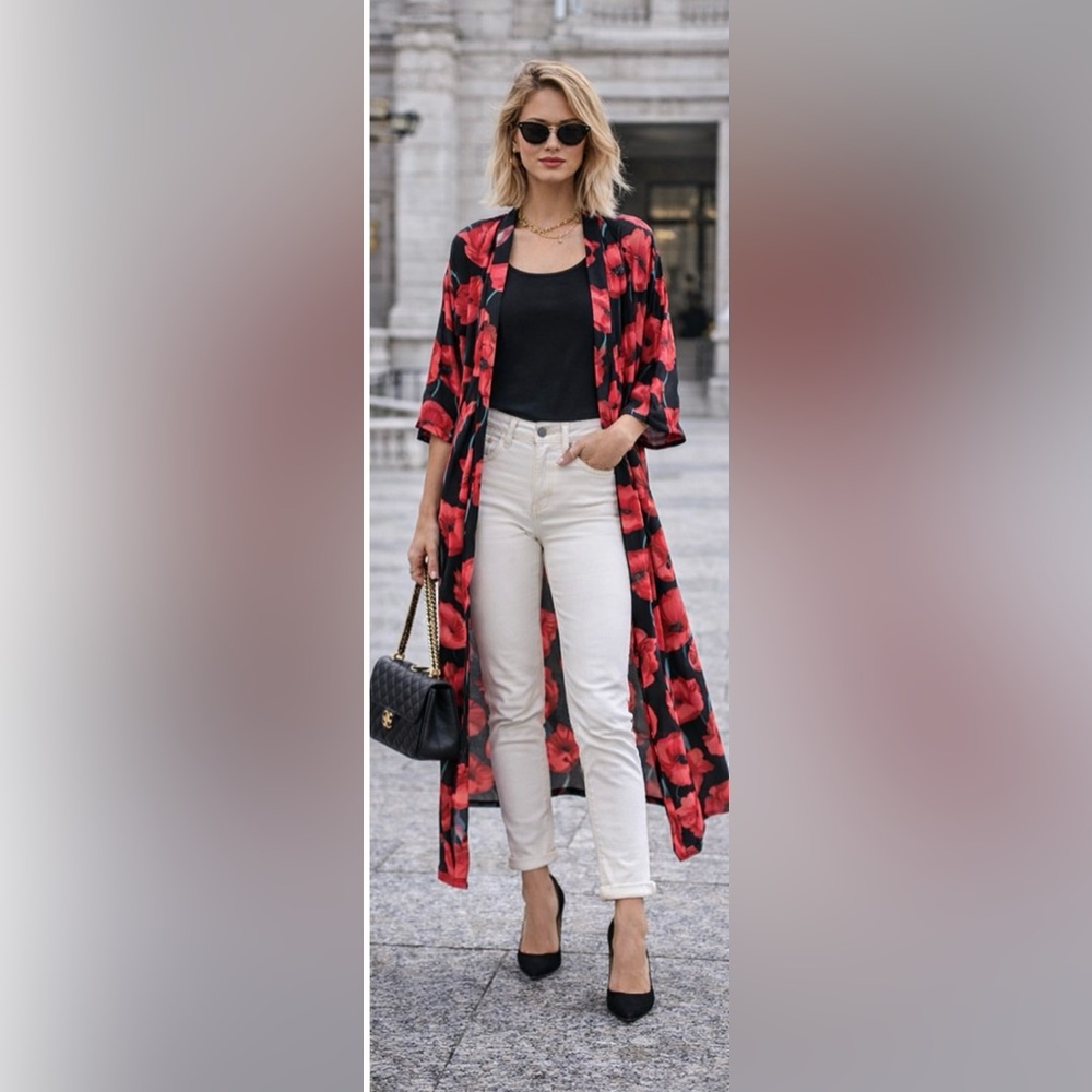 Kimono style tunic